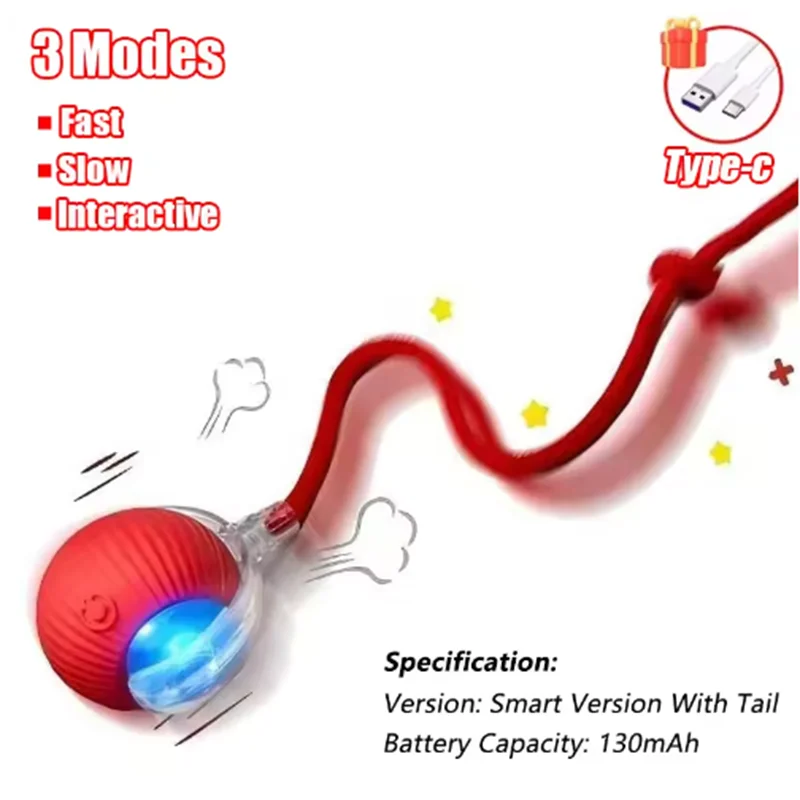 Interactive Automatic Cat Toy Ball & Teaser