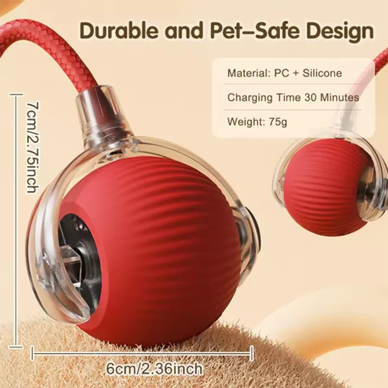 Interactive Automatic Cat Toy Ball & Teaser